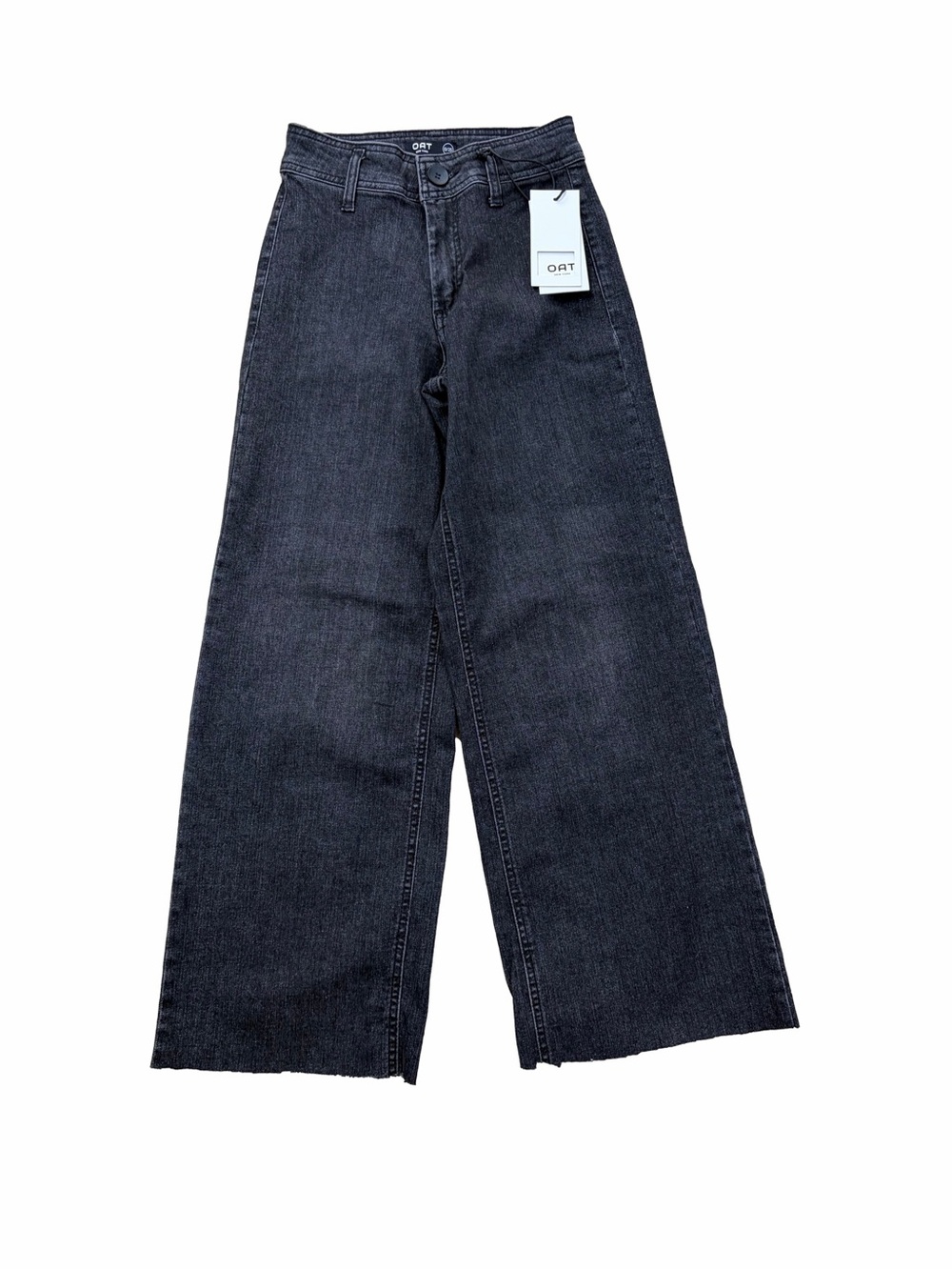 Oat New York NWT Women’s Size 0, 25, Black High Rise Wide Leg Denim Jeans